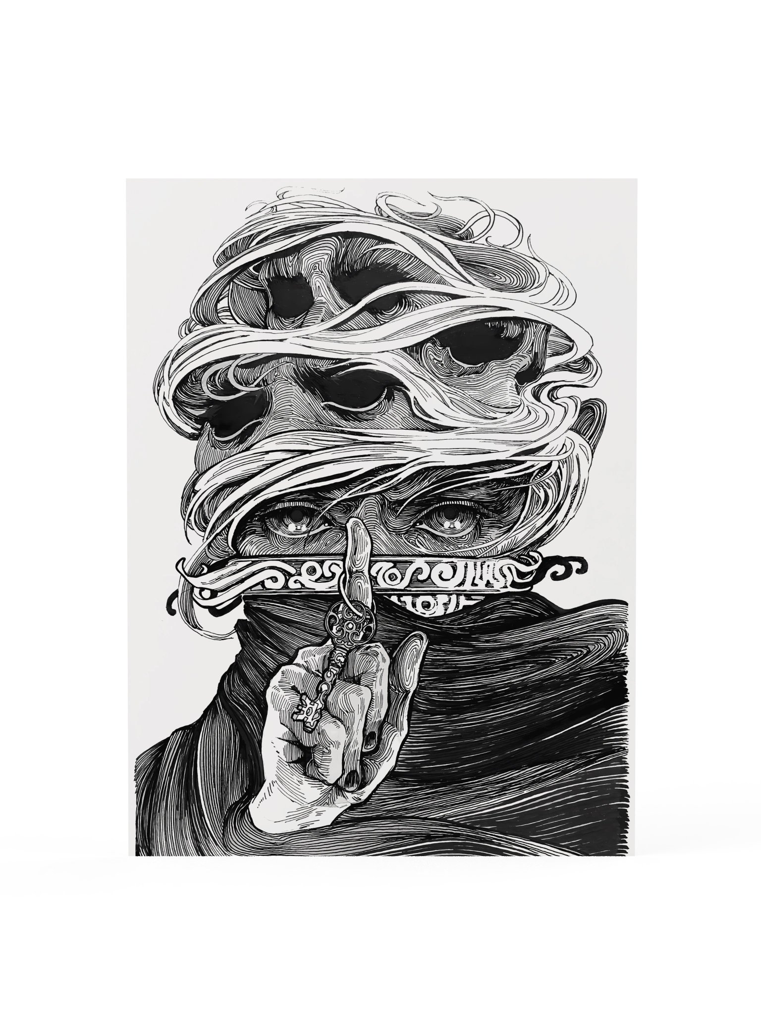 Inktober art. “Mystical” (Poster) product image (1)