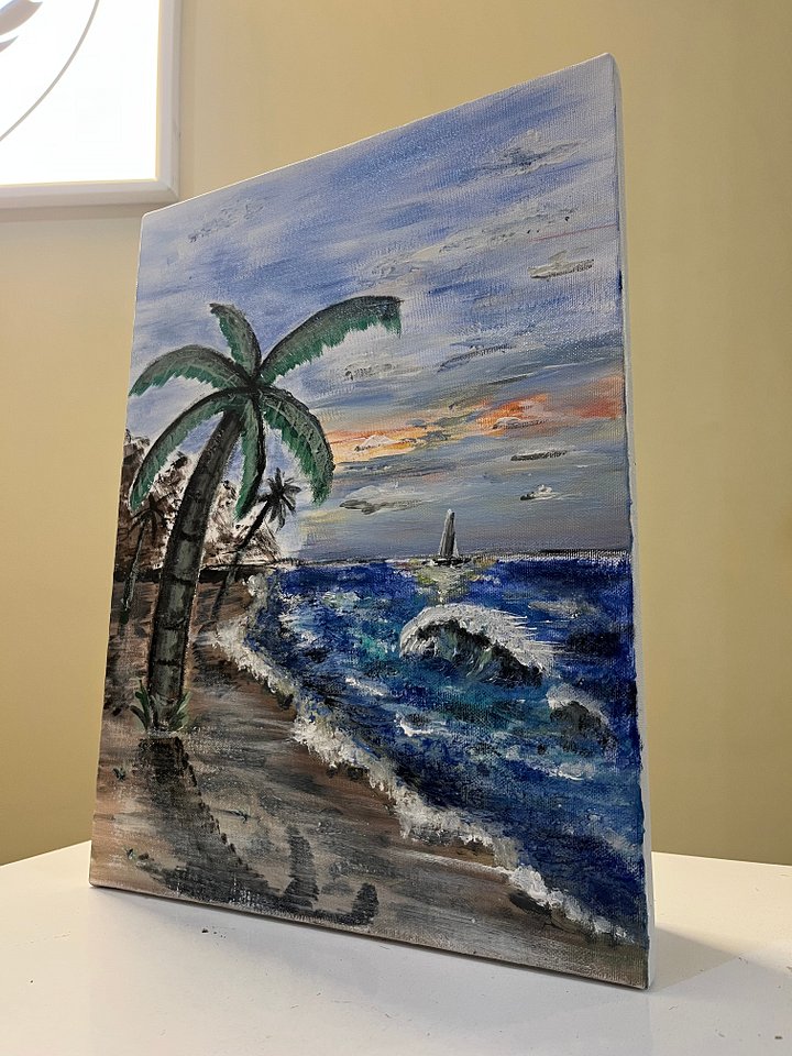 Palm Beach Oil On Canvas product image (1)