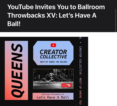 The Queen will be in Queens, NY February 18 thanks to @youtube I’ve never been to a ballroom ball so I’m excited for this exp...