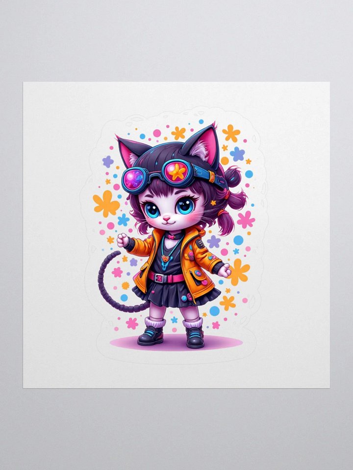 Gadget Kitty Kiss Cut Stickers product image (1)