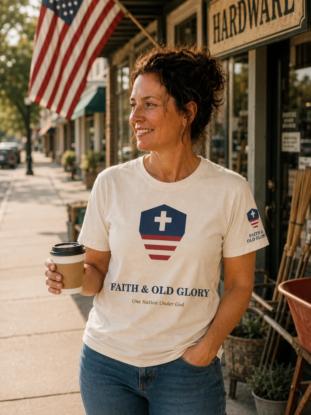 Faith & Old Glory Crest Tee product image (1)