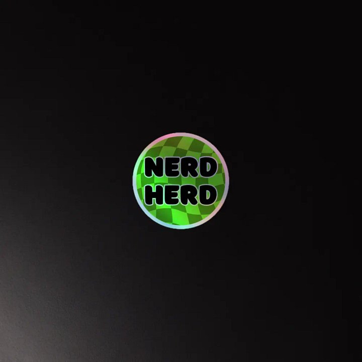 Holo Nerd Herd sticker product image (2)