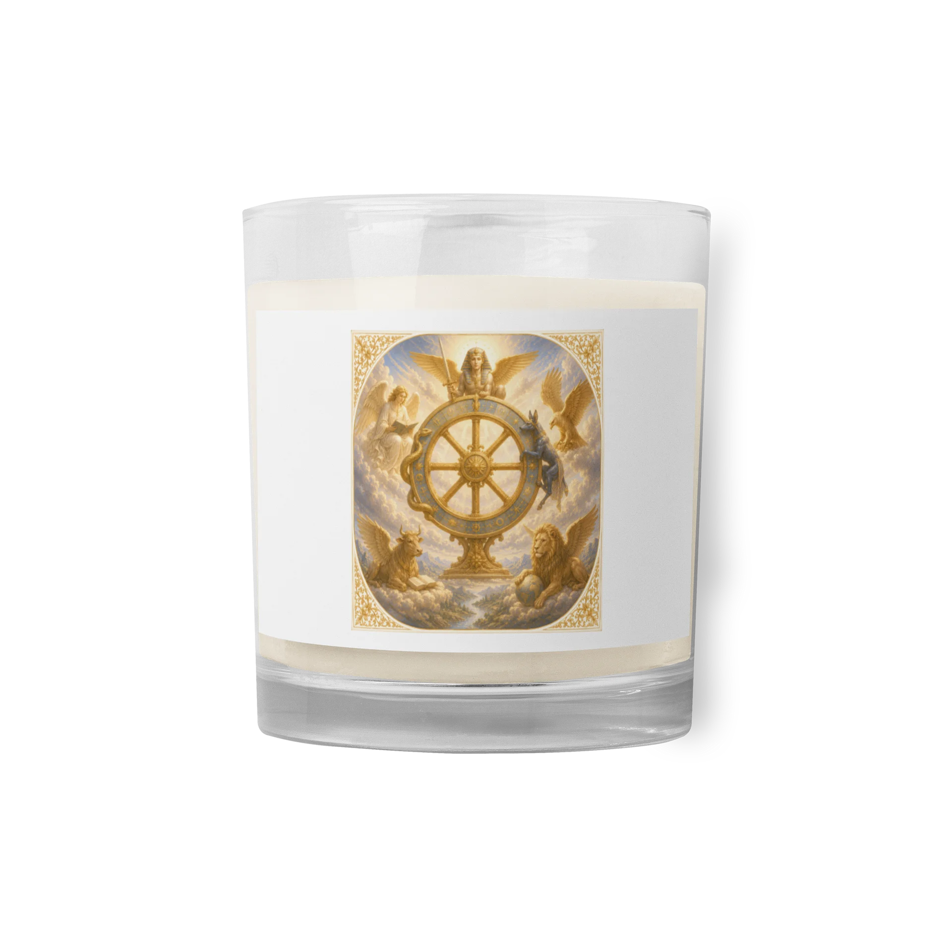 ​🌀 Bougie "L'Arcane X : La Roue de la Fortune" – Le Cycle du Destin product image (1)