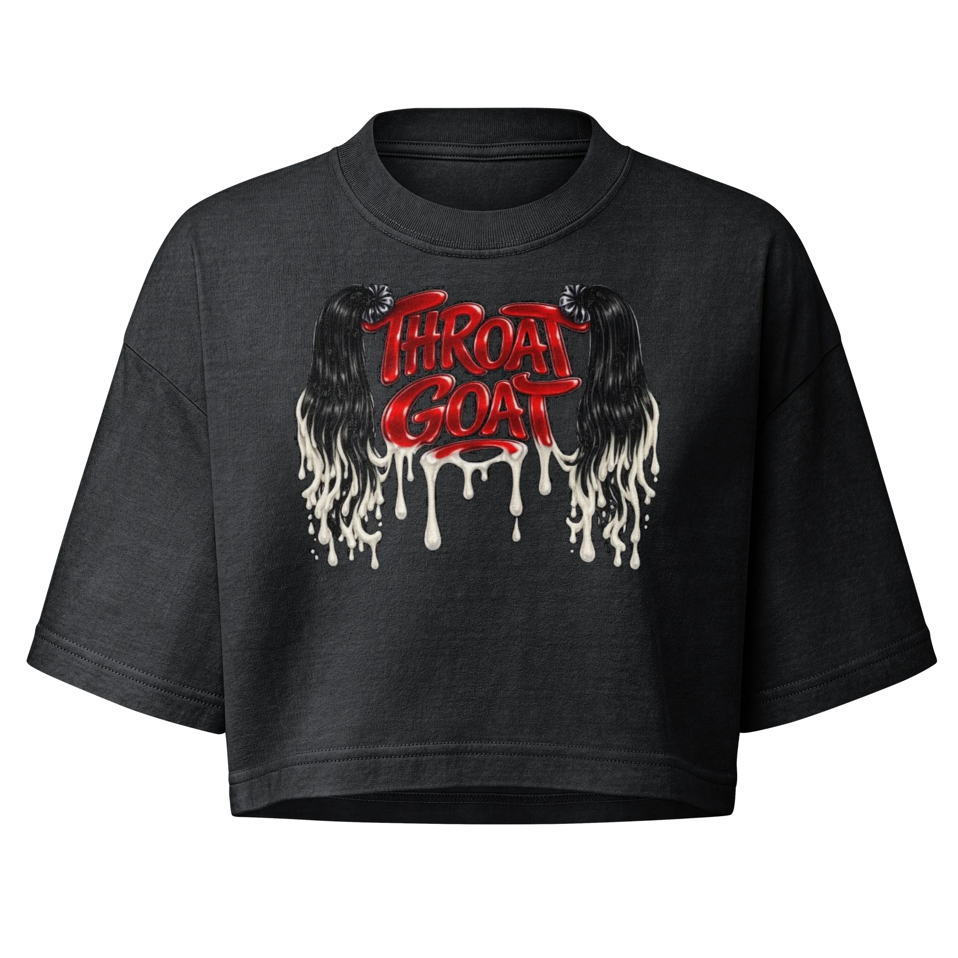 THROAT GOAT Drip Crop Tee product image (1)