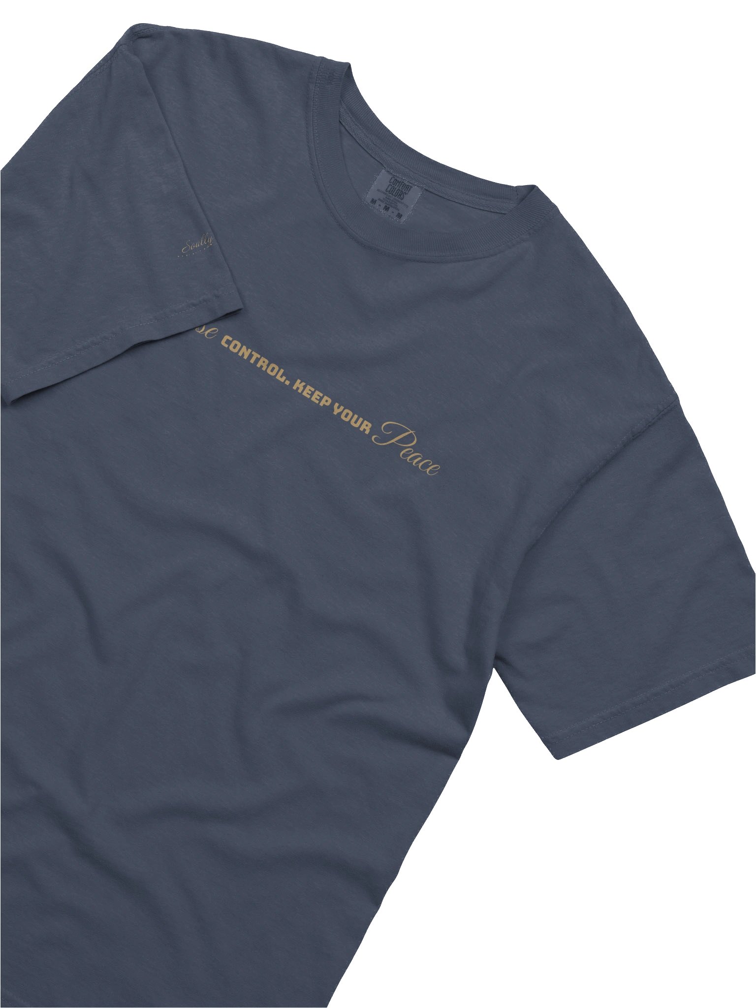 Soully Mine- GOLD PRINT Release Control. Keep Your Peace T-Shirt product image (5)