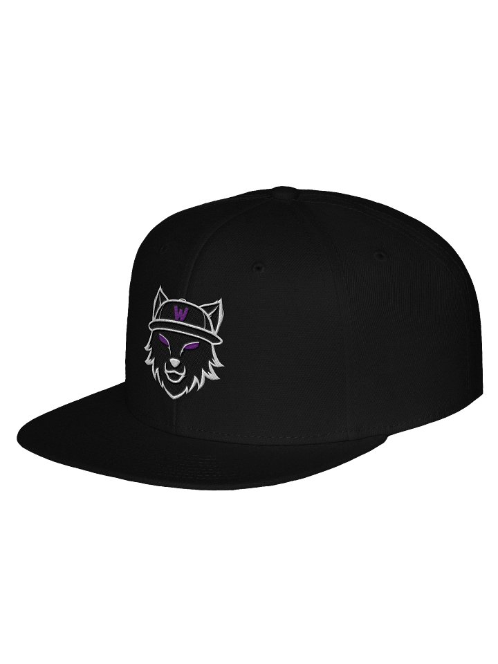 wolf_eyed Logo Black Fill Snap Back Hat product image (2)