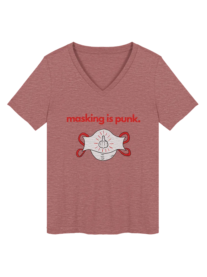Masking Is Punk v-neck tee product image (1)