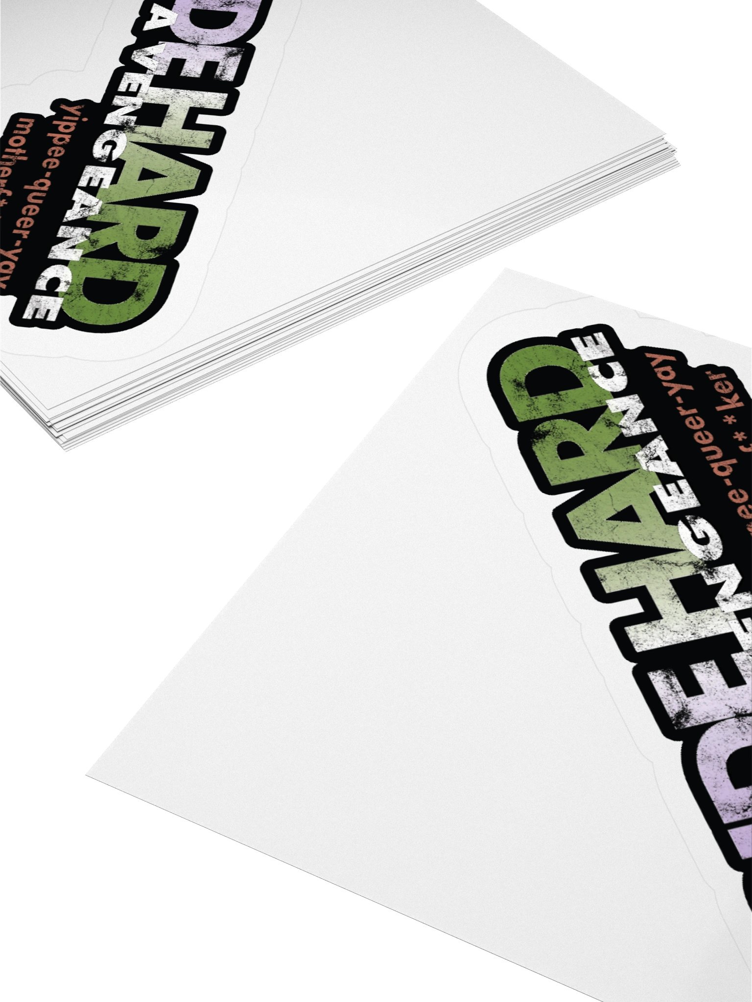 Genderqueer "Pride Hard" Sticker product image (4)