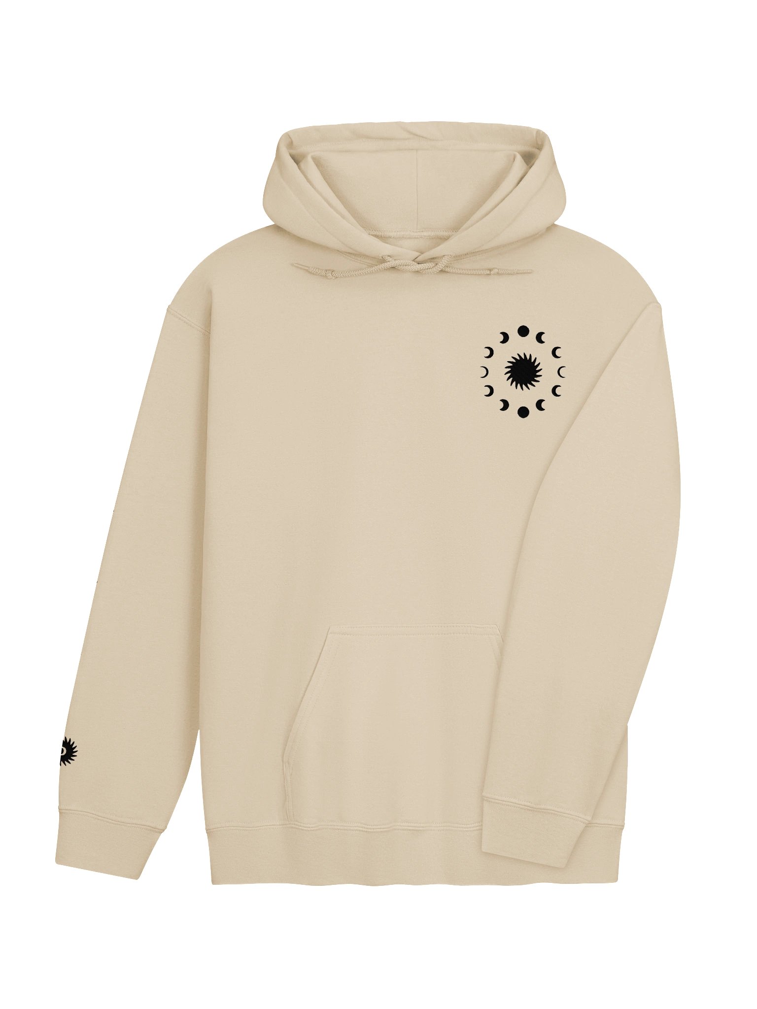 celestial 10:21 bhagavad gita hoodie - black embroidery product image (4)