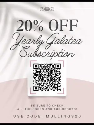 Scan the code or use code: mullings20 to get 20% off!  #readmorebooks #unlimitedbooks #foryoupage #booktok #galatea