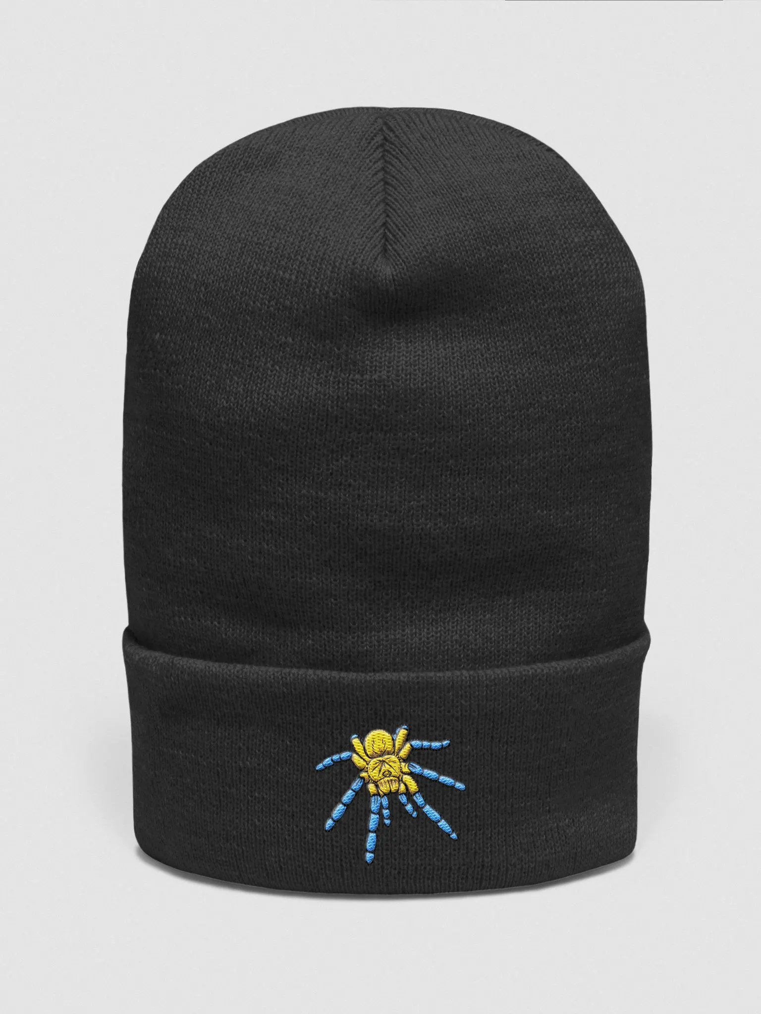Golden Blue Leg Baboon Embroidered Beanie product image (1)