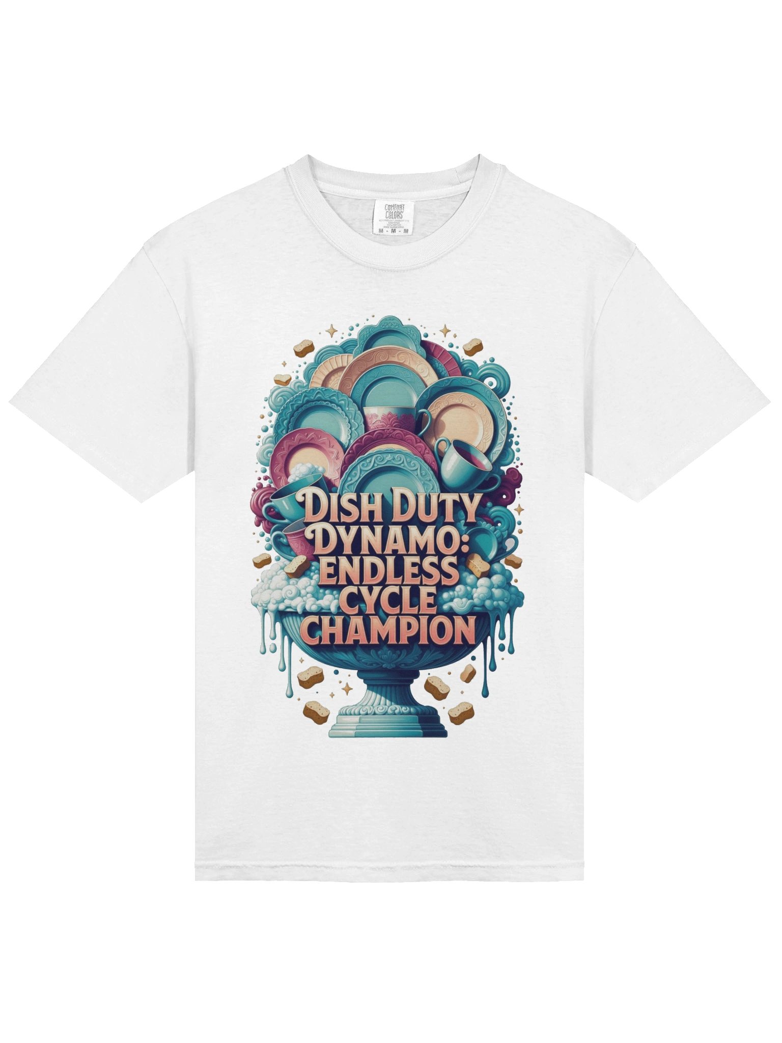 Dish Duty Dynamo T Shirt, Endless Cycle Champion Tee, Funny Mom Gift product image (3)