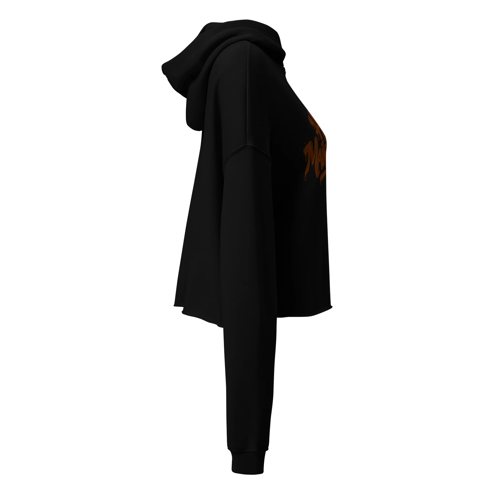 HERitage High Maintenance Crop Hoodie In Brown product image (4)