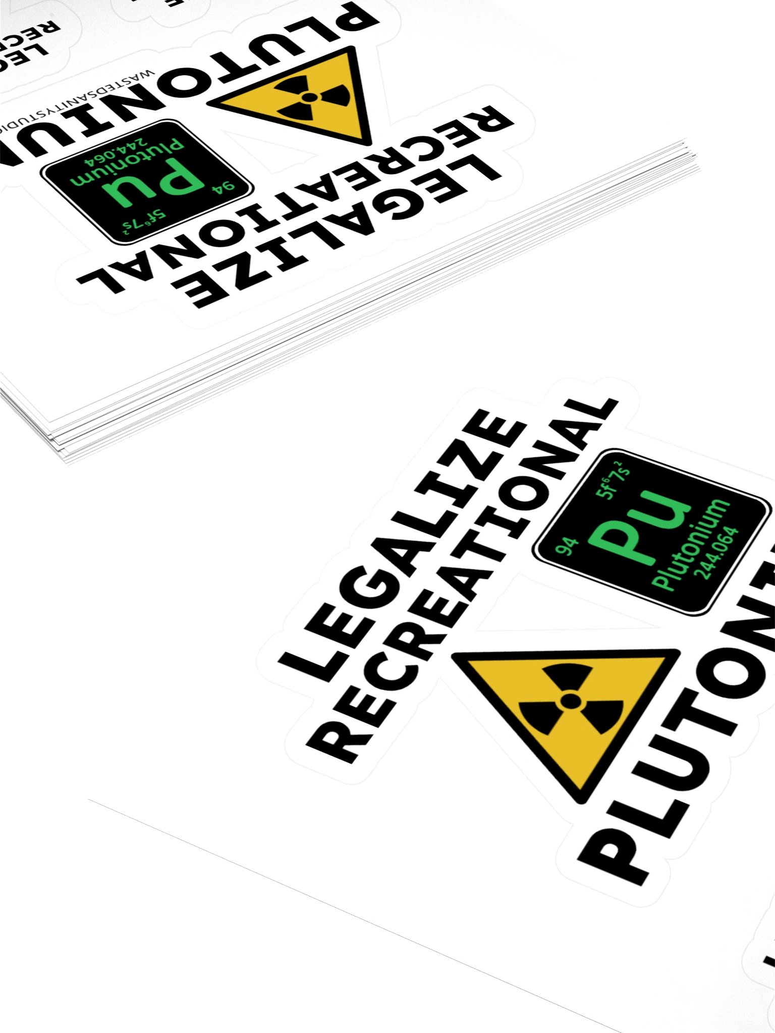 Legalize Recreational Plutonium Sticker Sheet 2 product image (7)