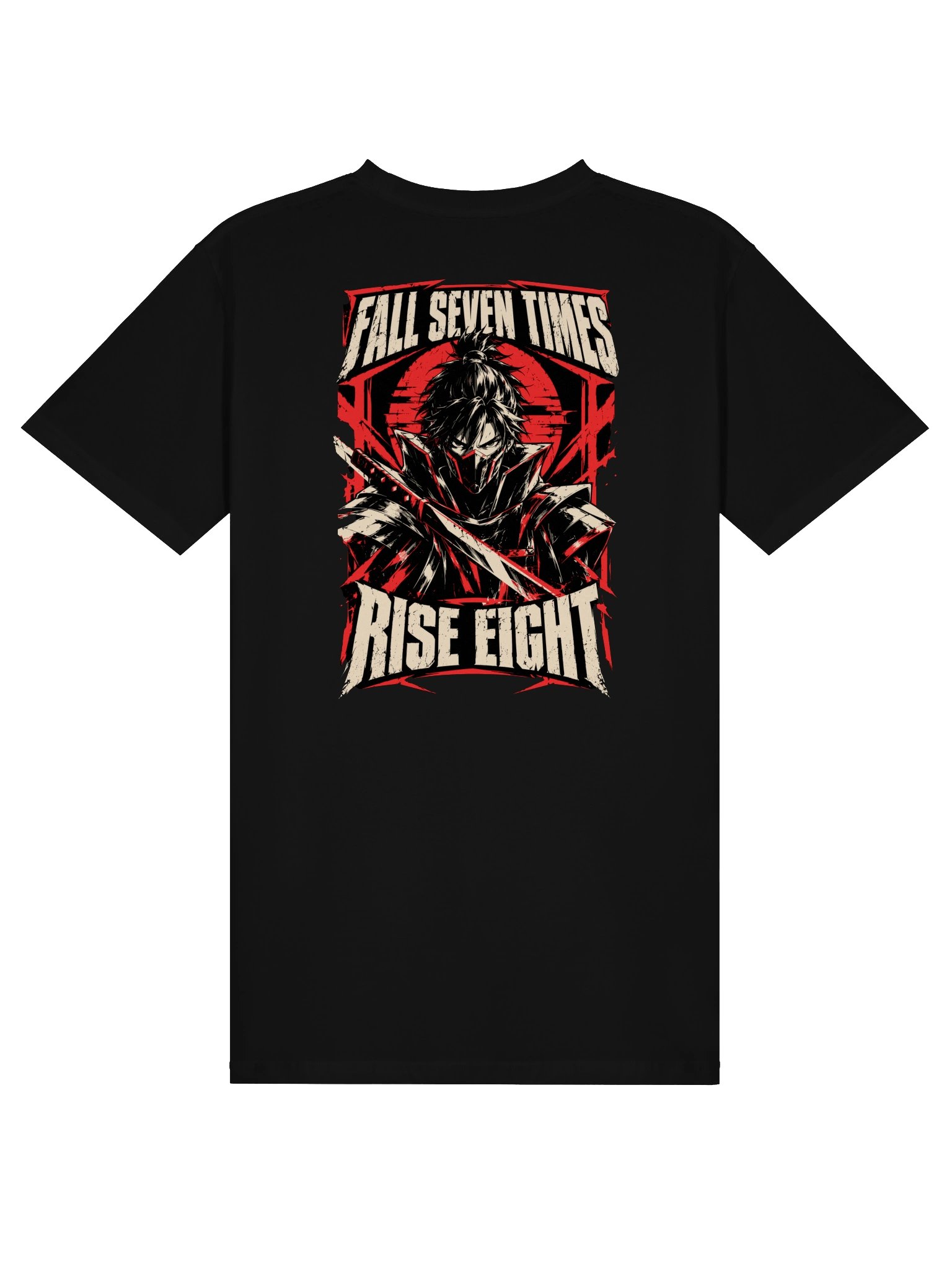 Rise Eight Cyber Ninja Anime T-Shirt | Japanese Shinobi Back Print Graphic Tee product image (1)
