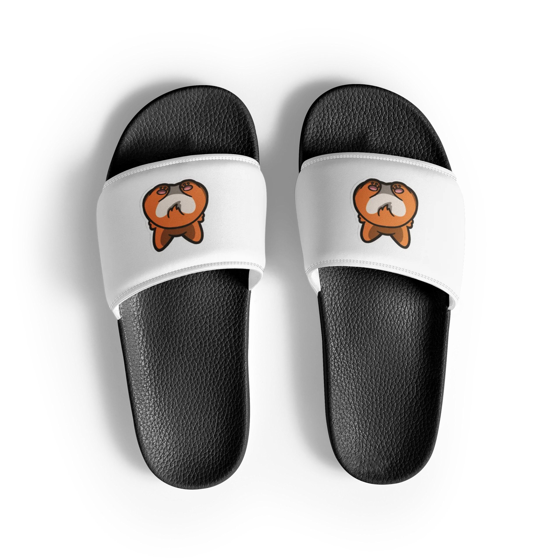Cartoon Dog Back Men's Slides product image (3)