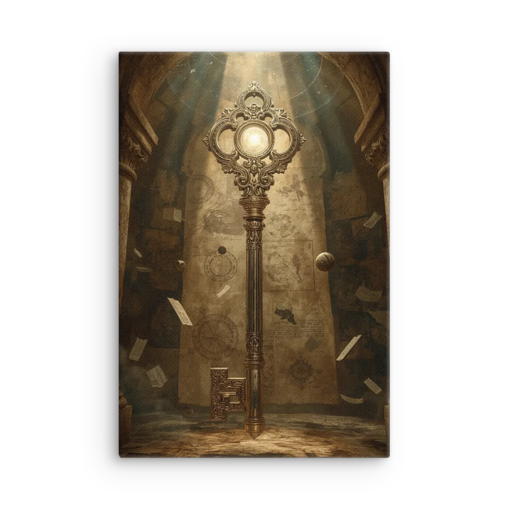 The Gatekeeper’s Key – Eternal Archive | Vertical Canvas product image (2)