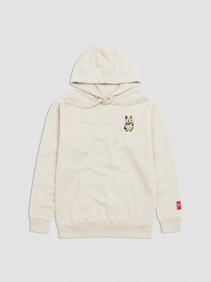 Maneki-neko (Lucky Cat) Embroidered Hoodie product image (4)