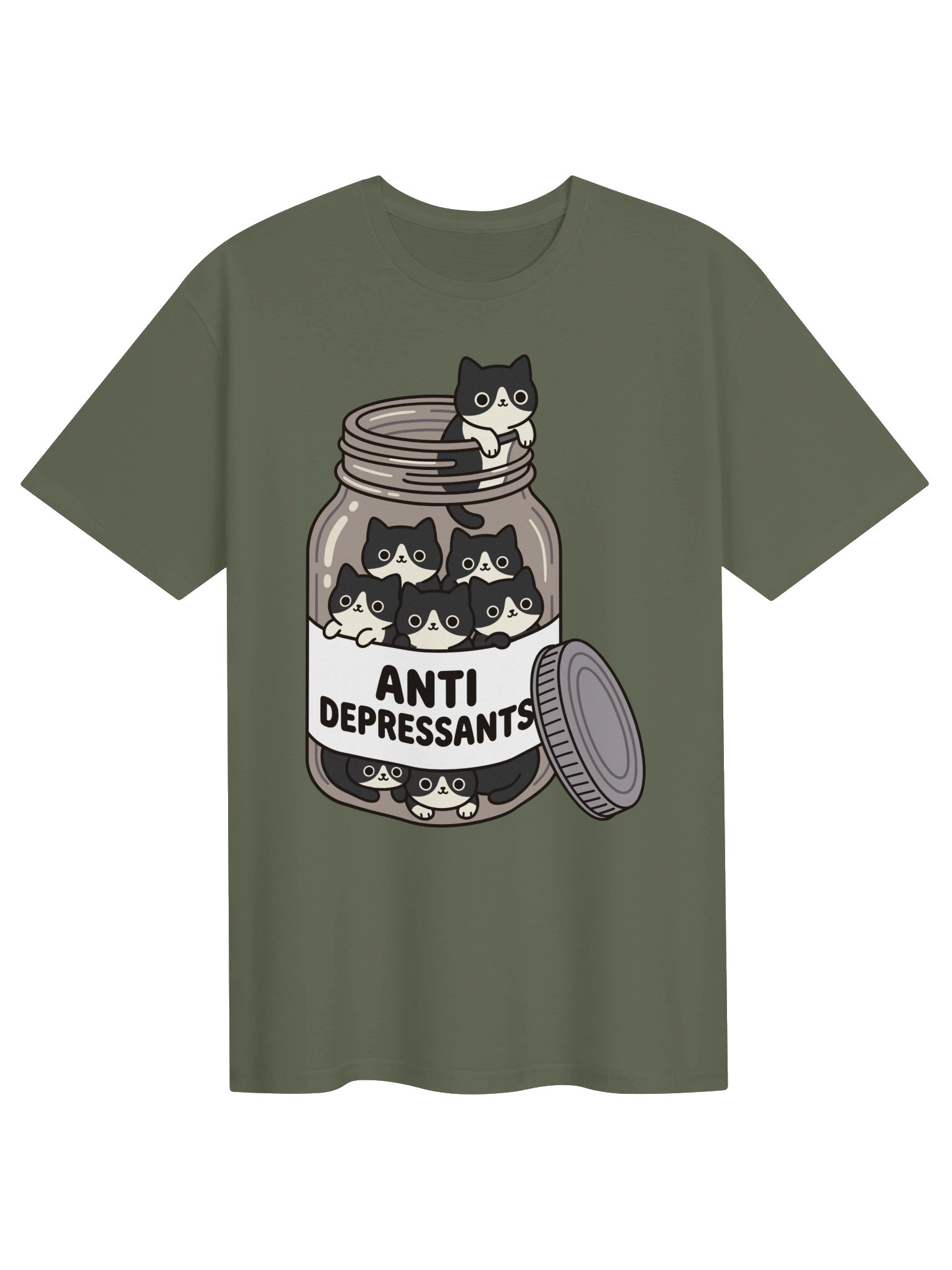 Antidepressant Tuxedo Cat Tee product image (2)