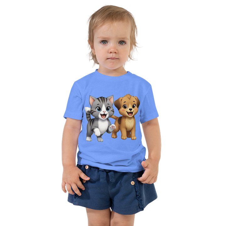 Cute Kitten and Puppy Toddler Tee product image (1)