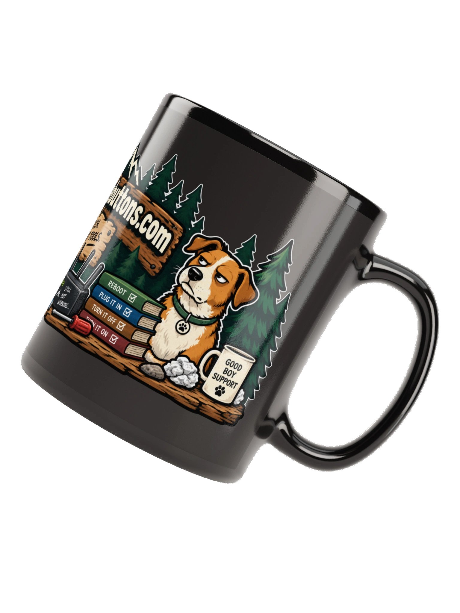 PATB Sasquatch Black Glossy Mug product image (6)