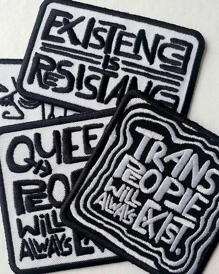 TRANS PEOPLE WILL ALWAYS EXIST. Patch product image (2)