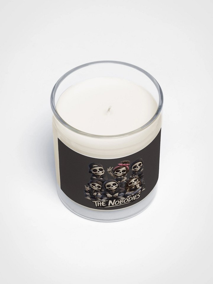 ''The Nobodies 2.0'' Soy Wax Candle In A Clear Glass Jar product image (2)