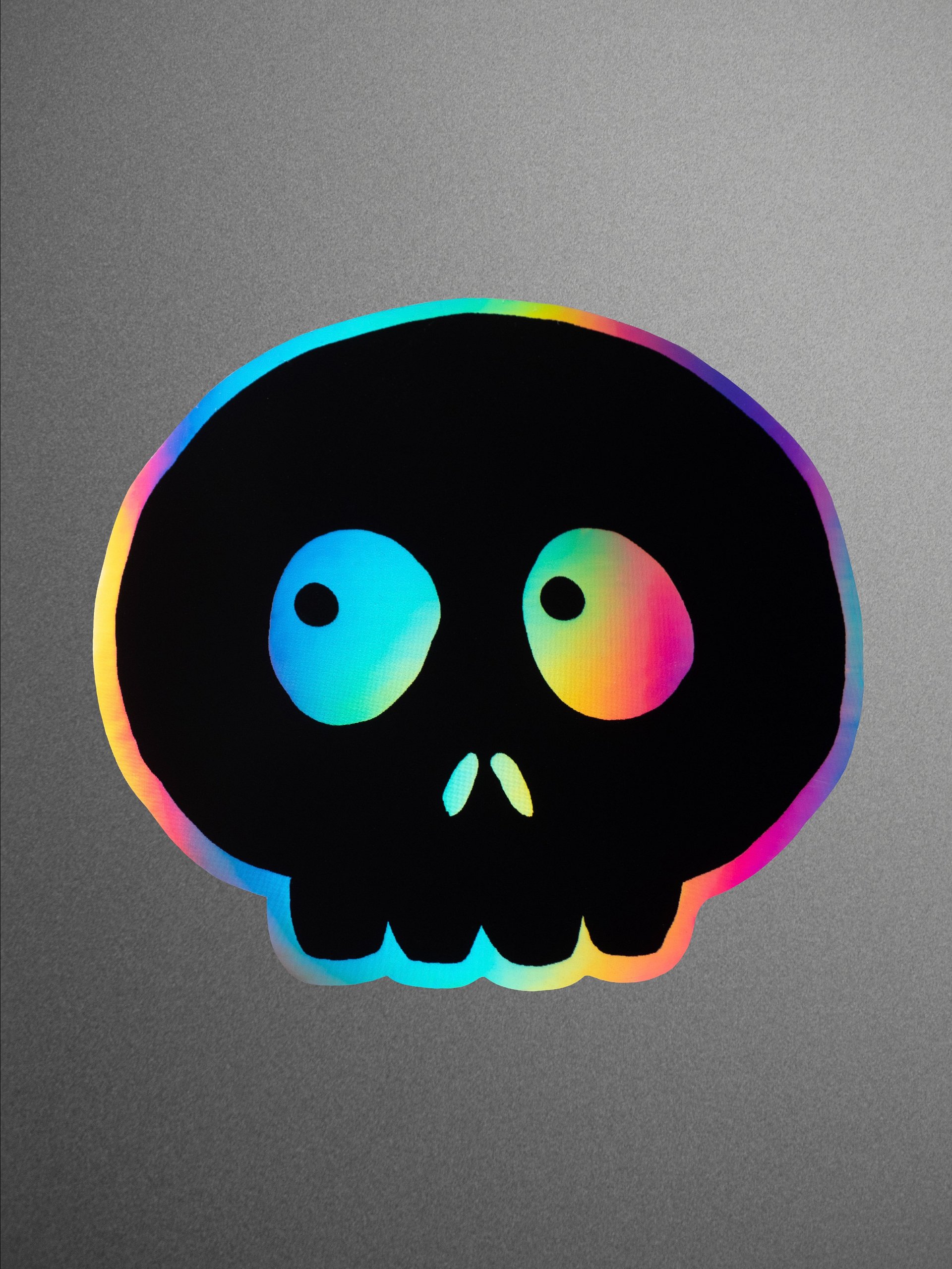 HOLOGRAPHIC STICKER - SKULL 04 product image (1)