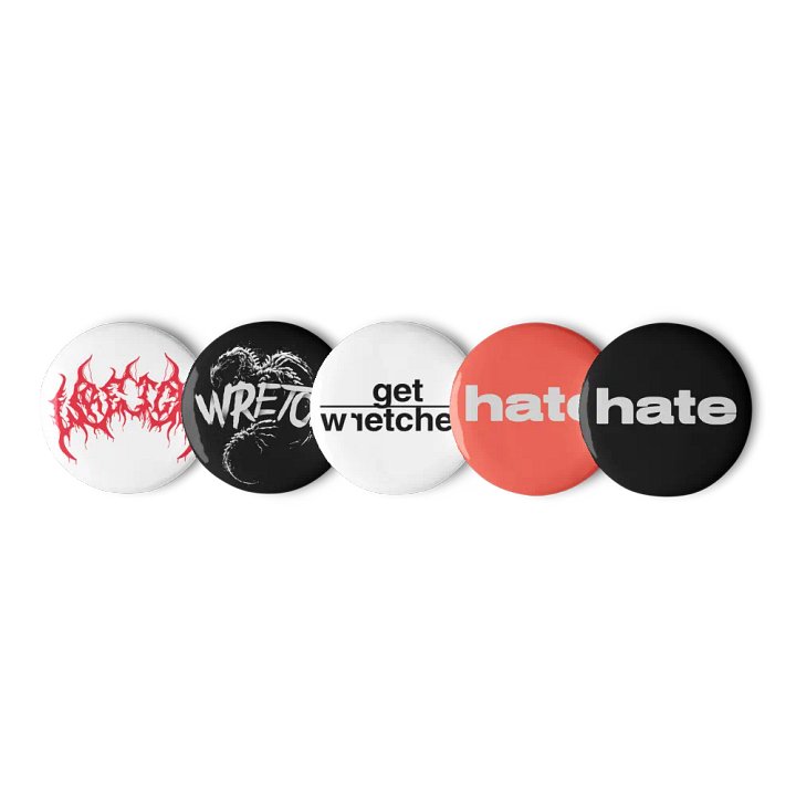 WRETCH Button Pins product image (1)