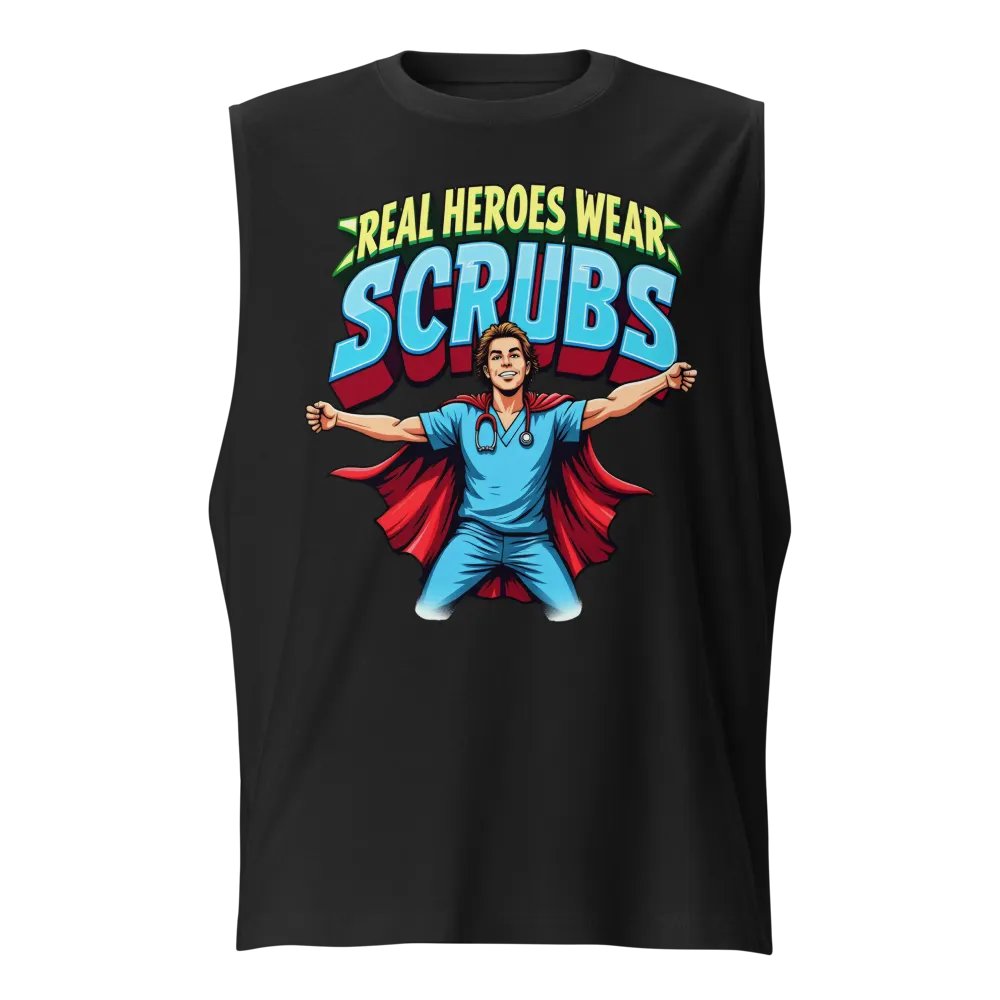 Superhero Scrubs Muscle Tank product image (1)
