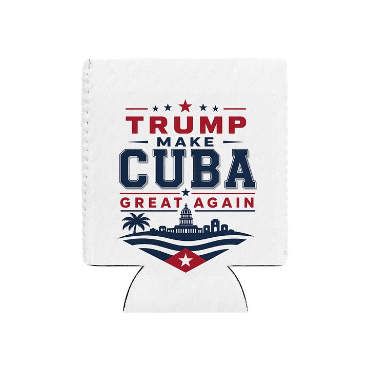 Trump Make Cuba Great Again - Porta Latas Blanco product image (1)