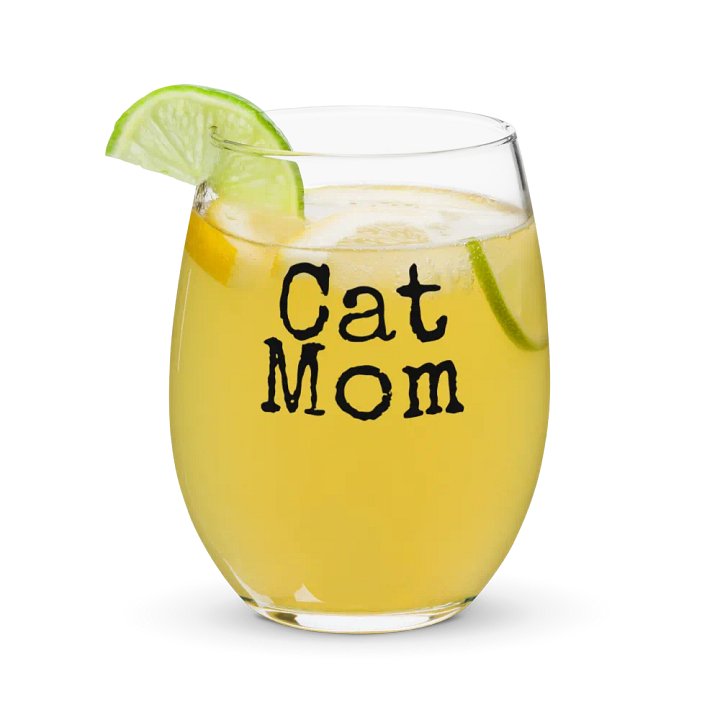 Cat Mom Wine Glass product image (1)