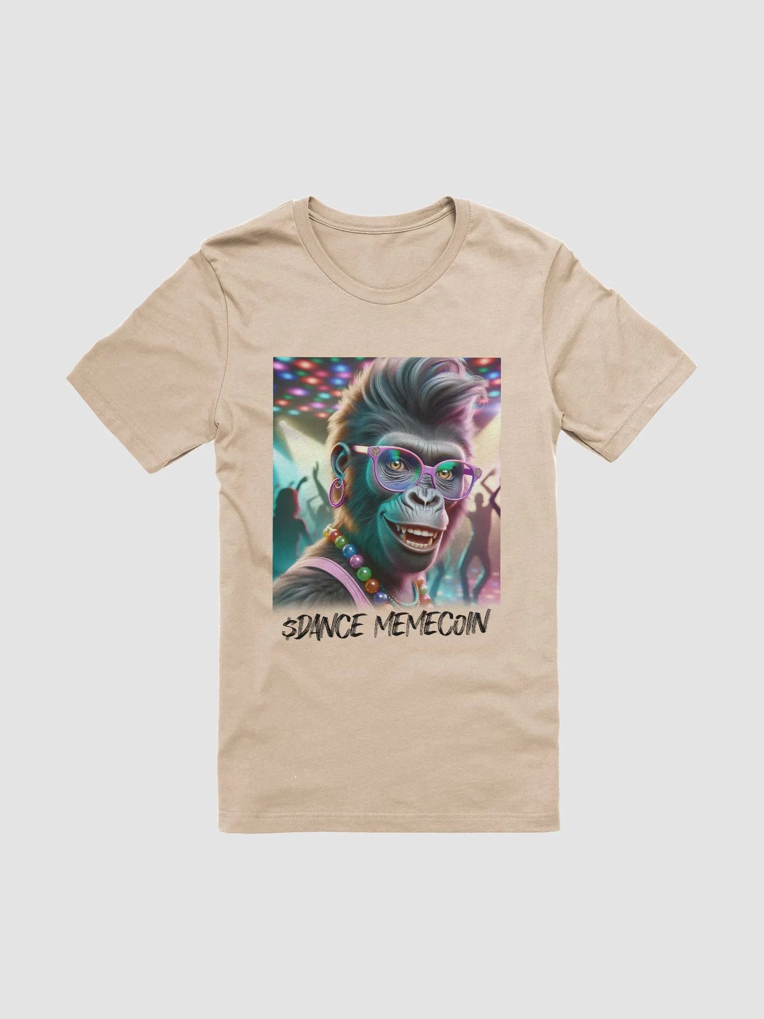 APE NANA - DANCE MEMECOIN - PREMIUM TEE - TAN product image (5)