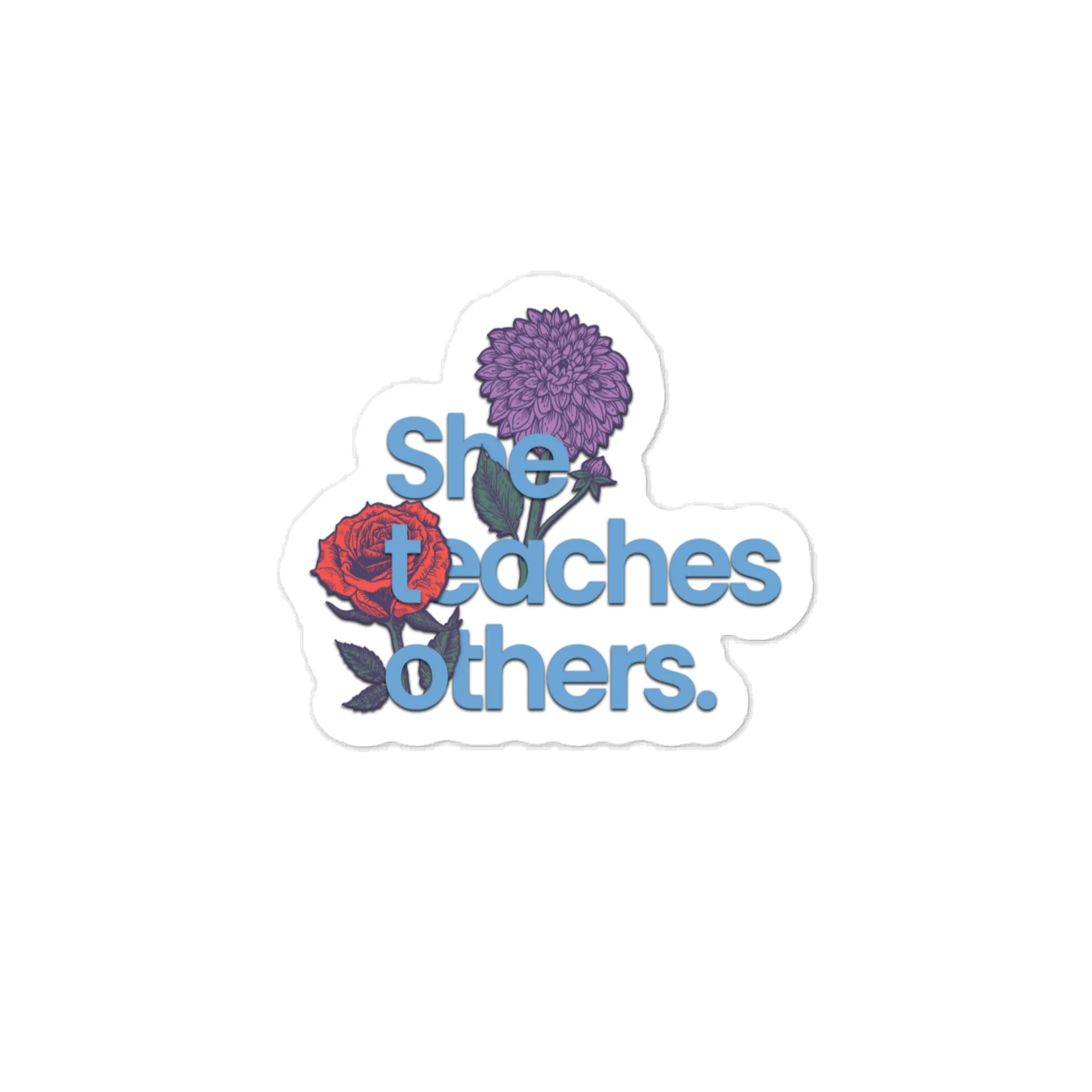 She Teaches Vinyl Decal product image (1)