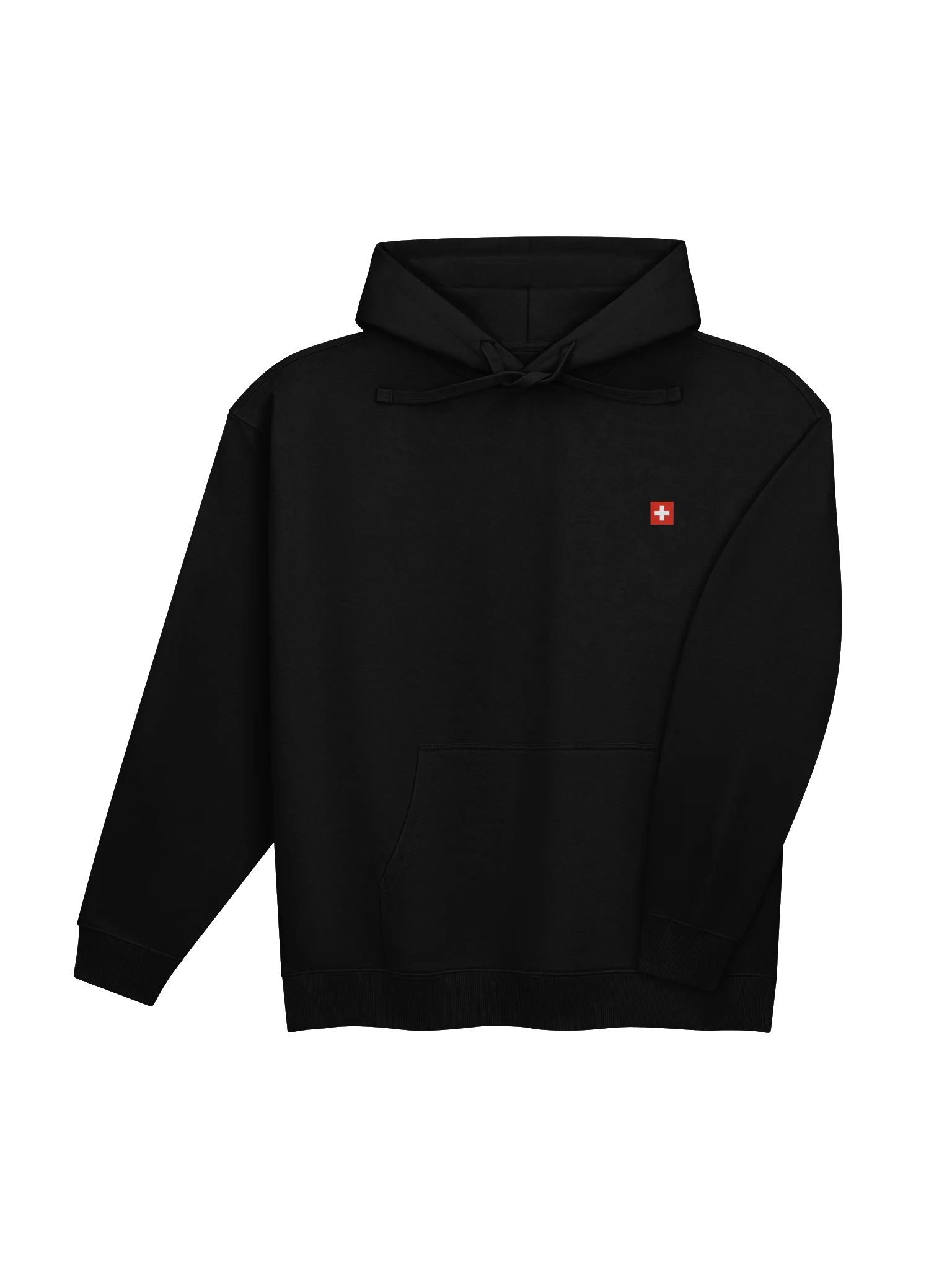 Swiss Flag Essential Hoodie – Premium Minimalist Pullover product image (8)