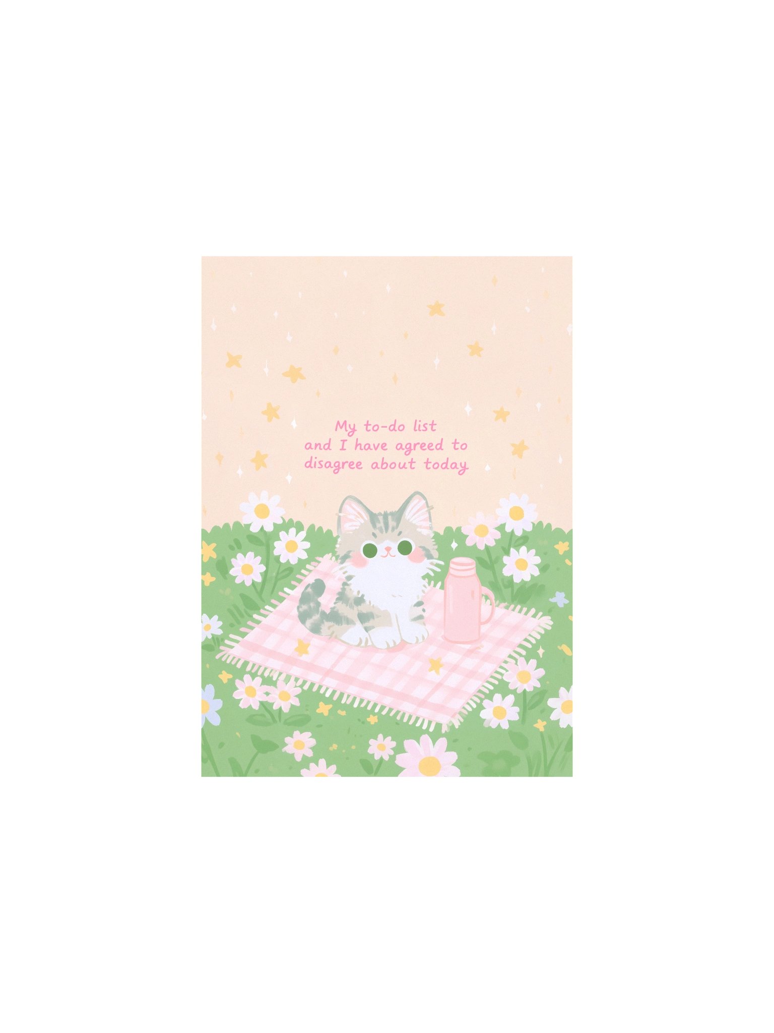 Kitten Picnic To-Do List Poster product image (3)