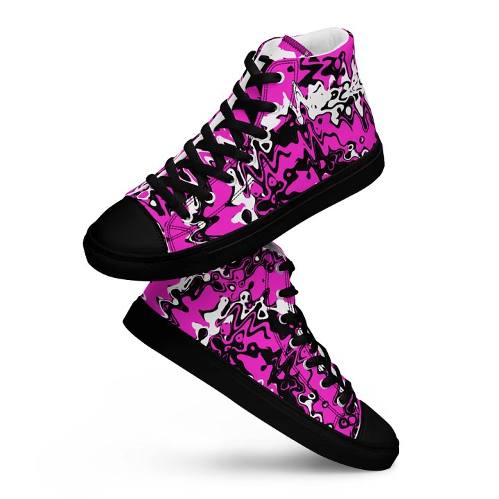 Cyberpink, high top canvas shoes (mens) product image (1)