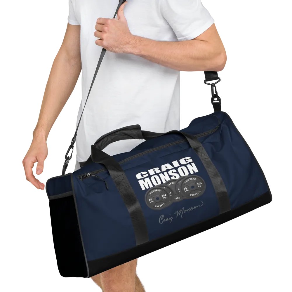Craig Monson Barbell Signature Collection Navy Blue Gym Bag product image (10)