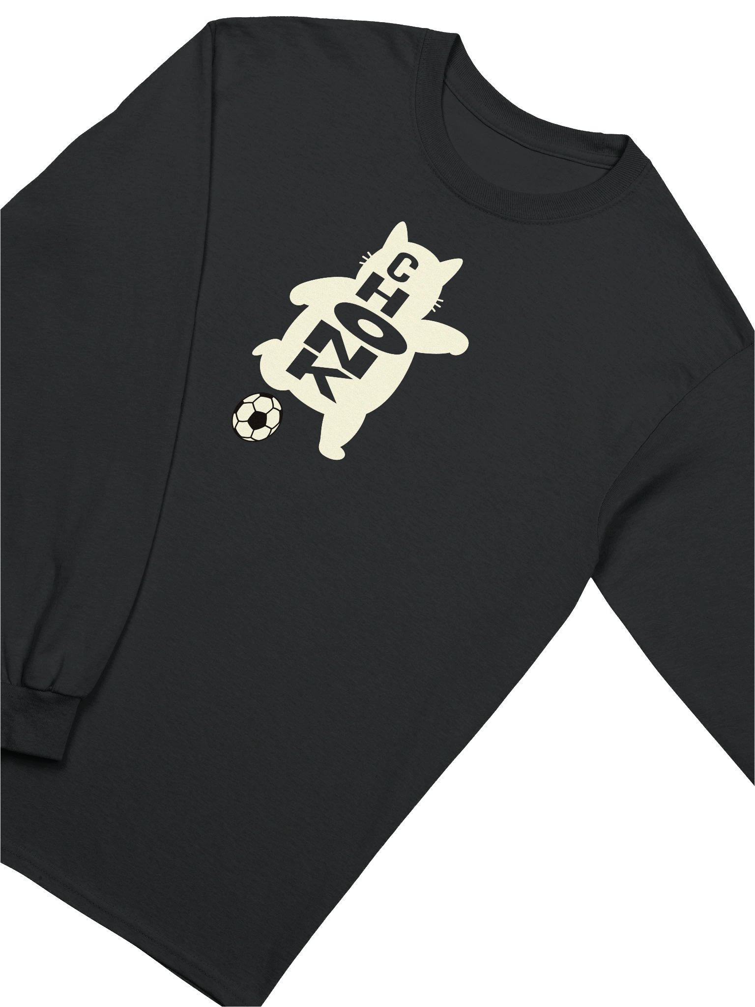 Soccer Chonk Cat - Unisex Adult Long Sleeve T-shirt product image (3)