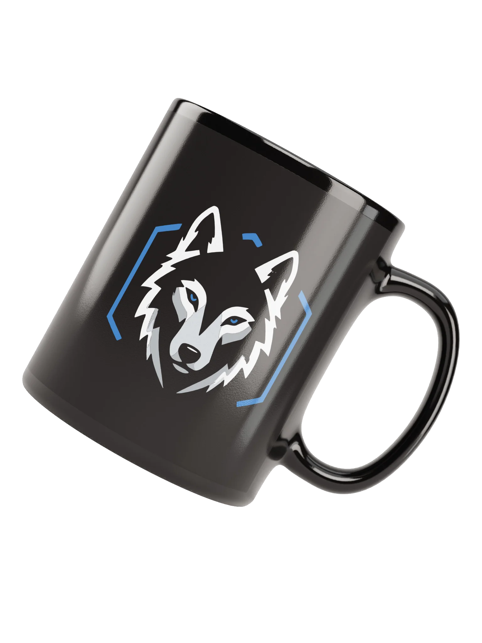 DevOpsPack Wolf Logo Black Glossy Mug product image (6)