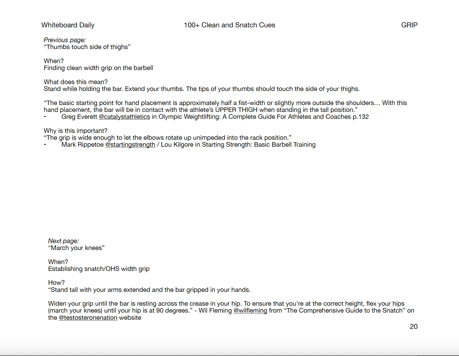 eBook: 100+ Clean & Snatch Cues - Volume 1 product image (8)