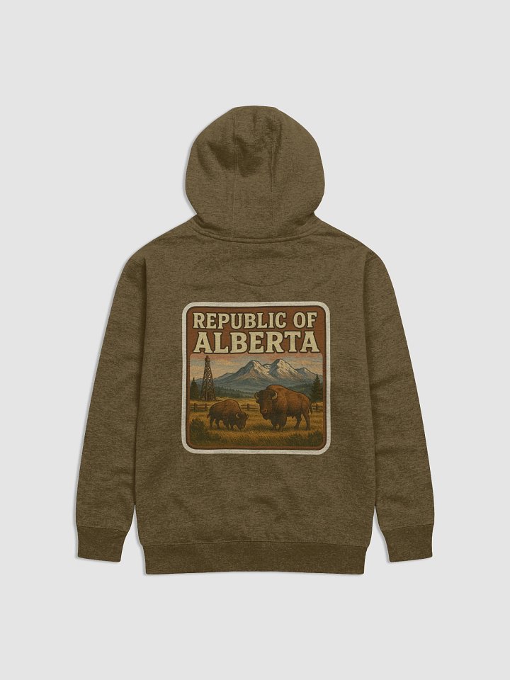 REPUBLIC OF ALBERTA HOODIE (WHITE BACKGROUND) product image (1)