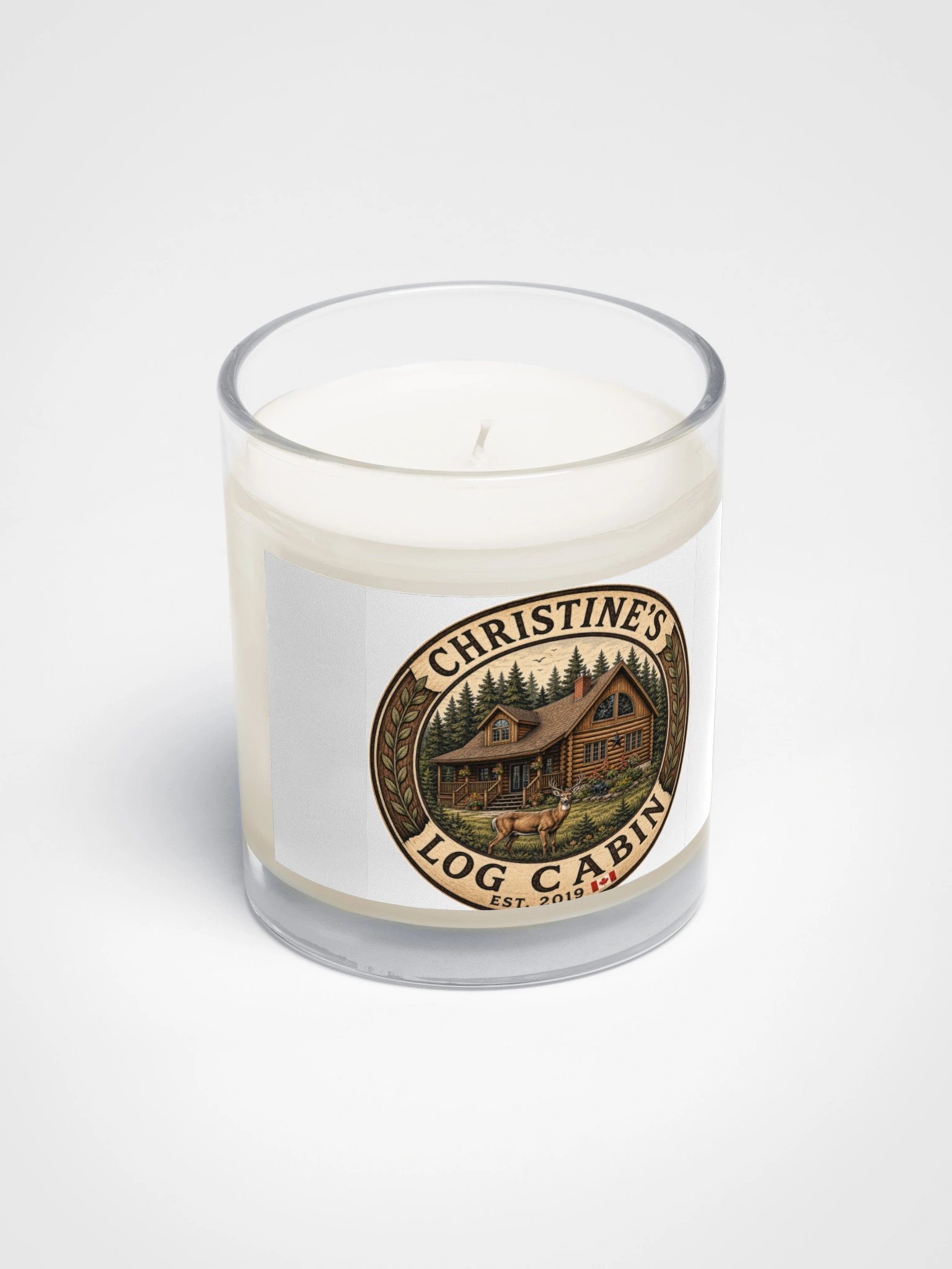 Christine's Log Cabin Soy Wax Candle | Cozy Woods product image (2)