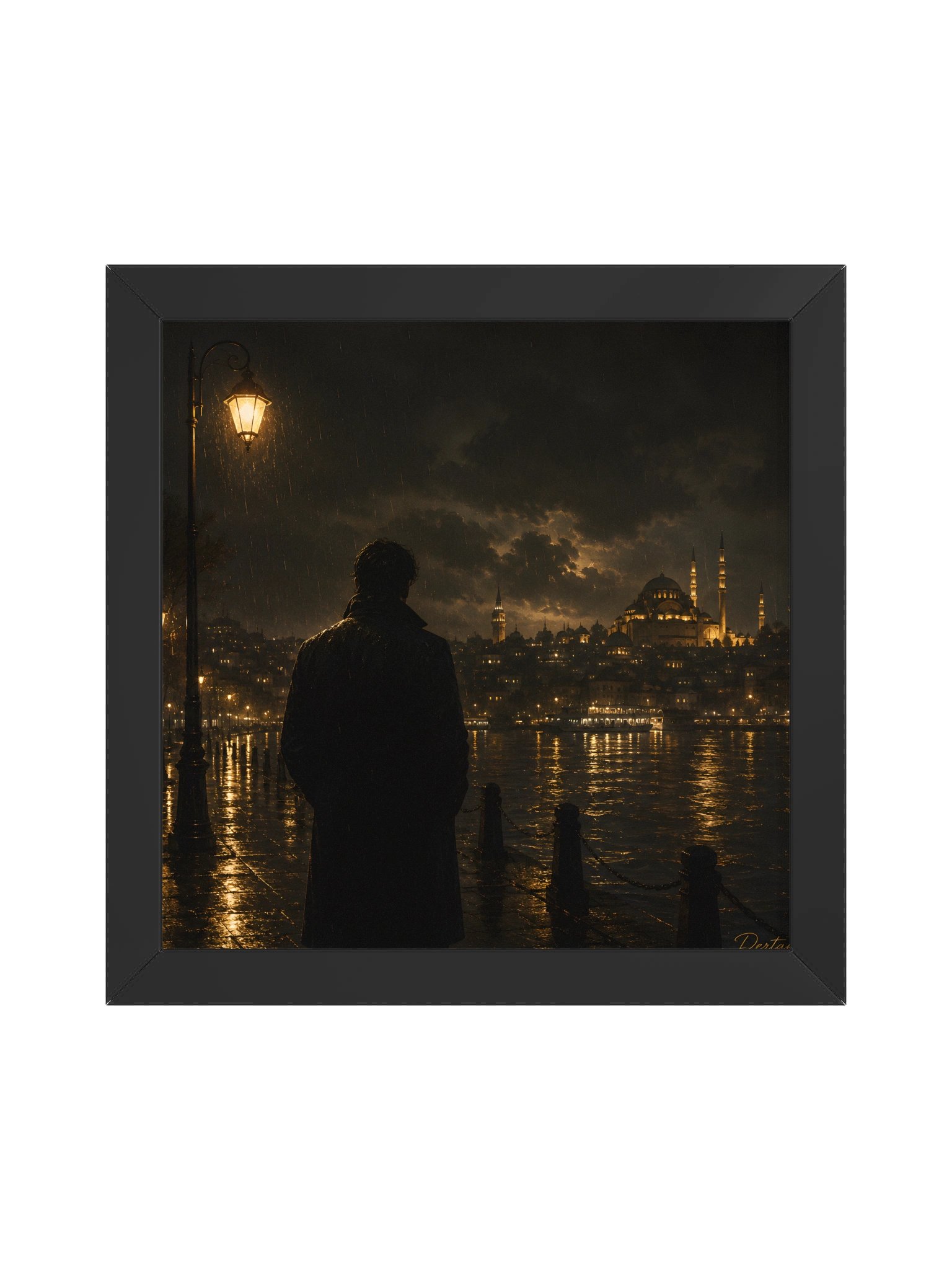 Yağmurlu Gece – Premium Çerçeveli Poster product image (3)