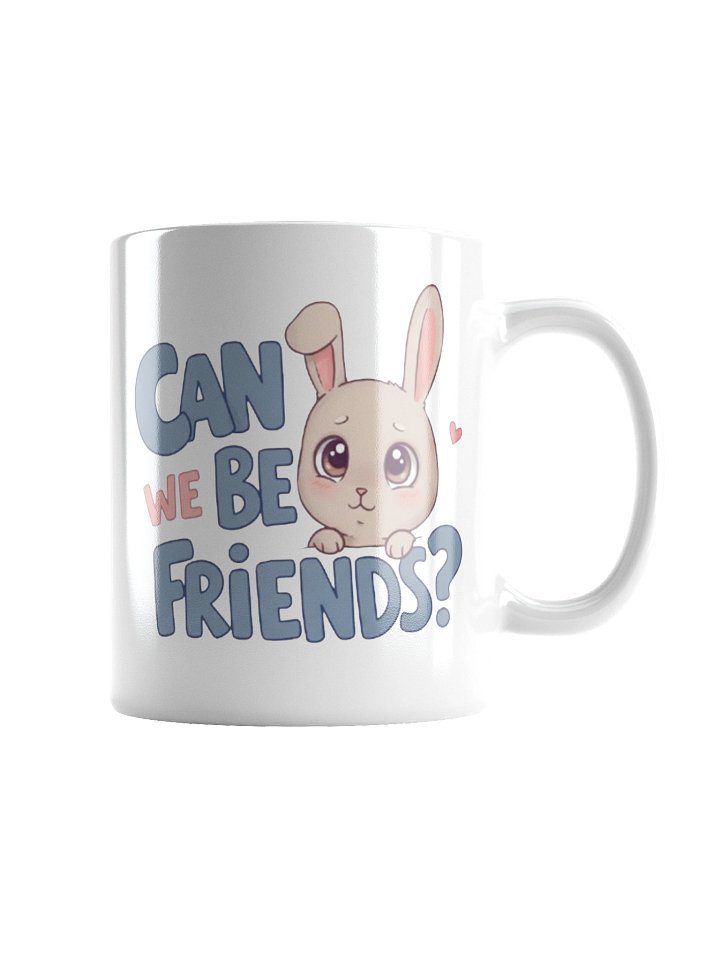 "Can We Be Friends?" White Glossy Mug product image (5)
