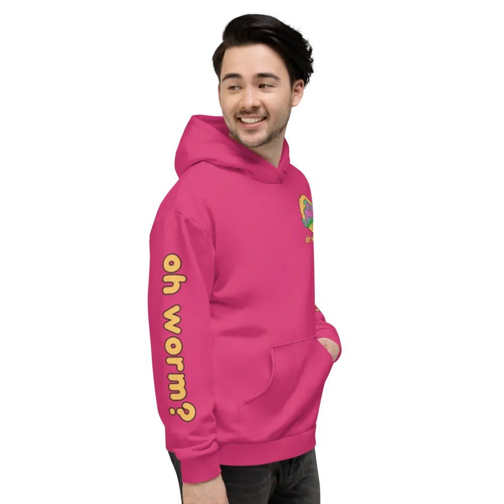 Oh Worm sleeve print eco hoodie product image (2)