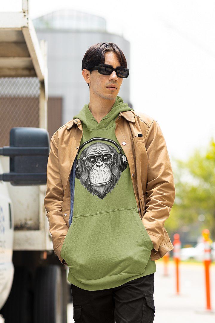 Monkey Business Hoodie (Ziggy Chimp) product image (1)