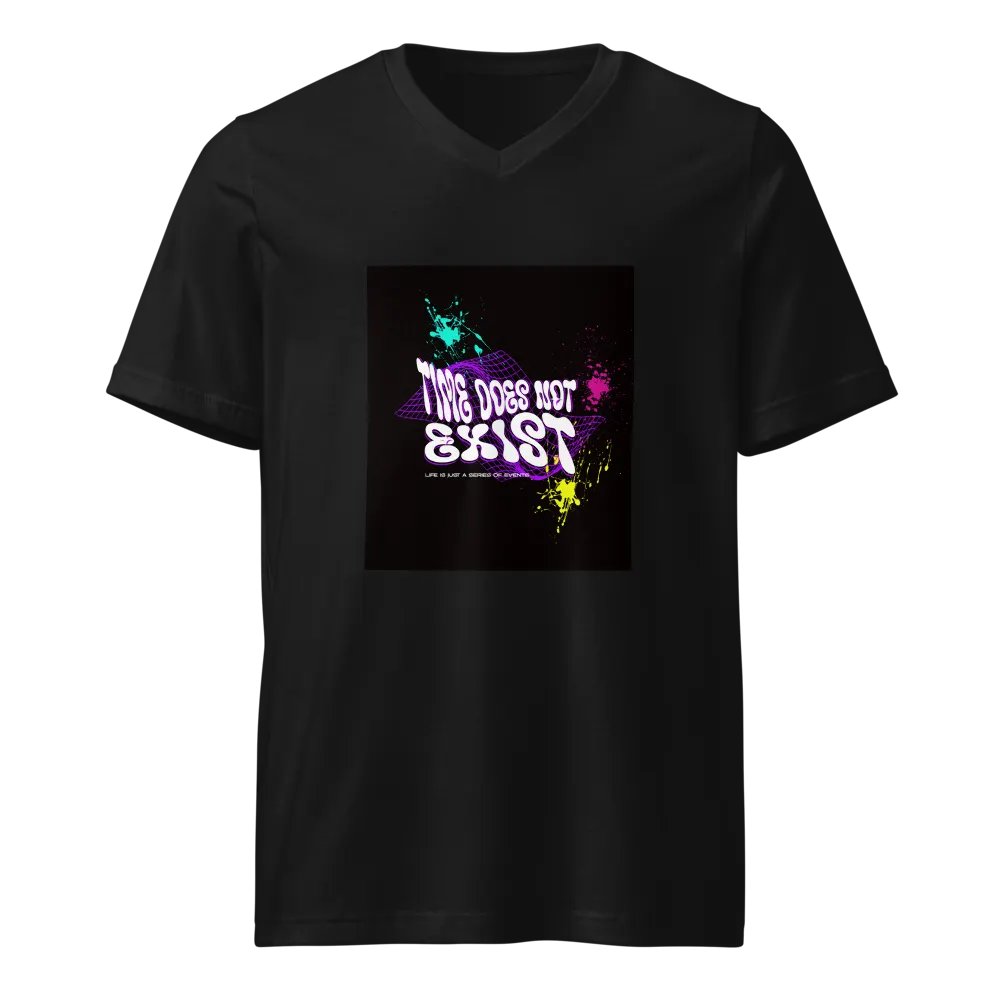 time does not exist V-Neck Tee product image (1)