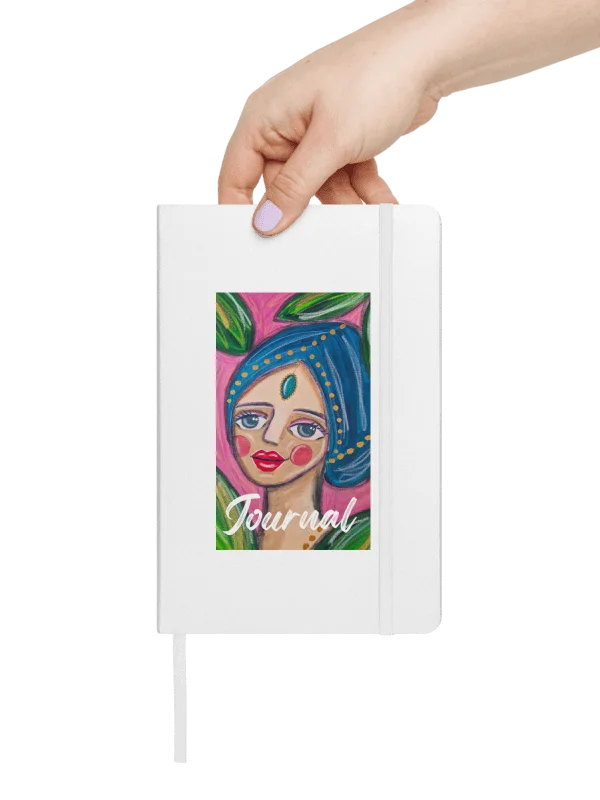 "Amelia" White Hardcover Journal product image (2)