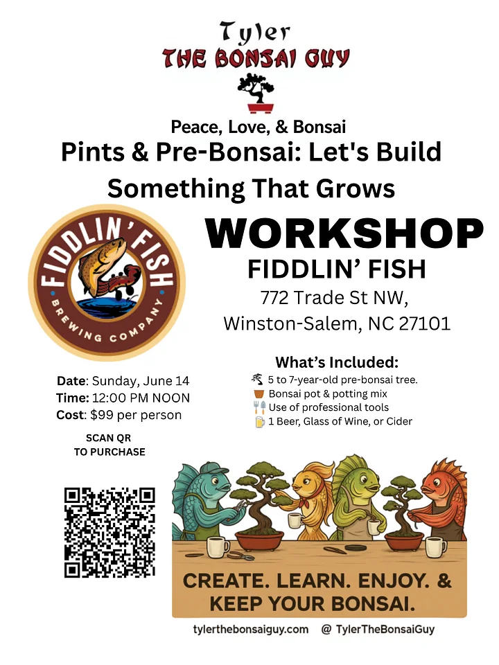 Pints & Pre-Bonsai: Let's Build Something That Grows product image (1)